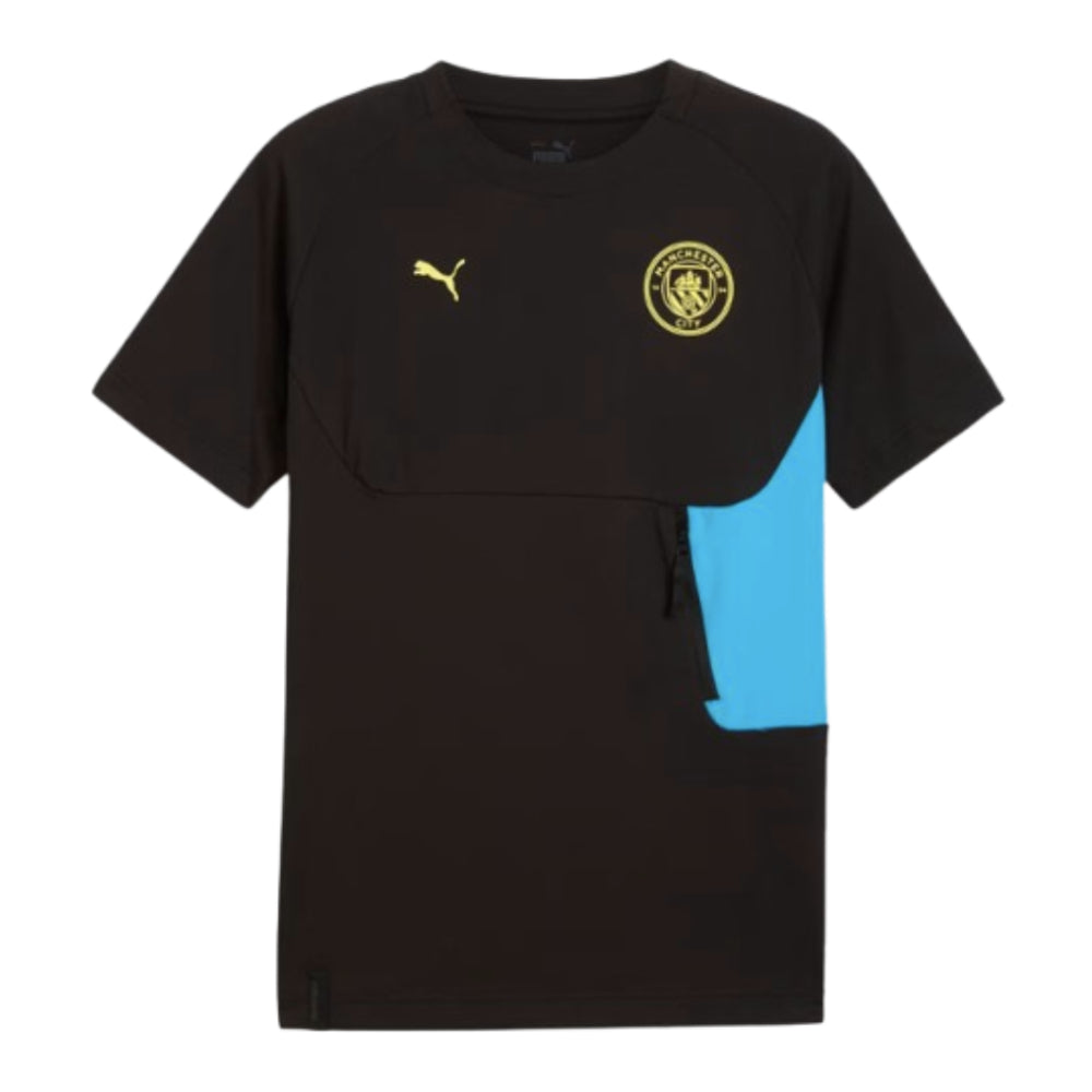 2024-2025 Man City Pumatech Pocket Tee (Black)_0