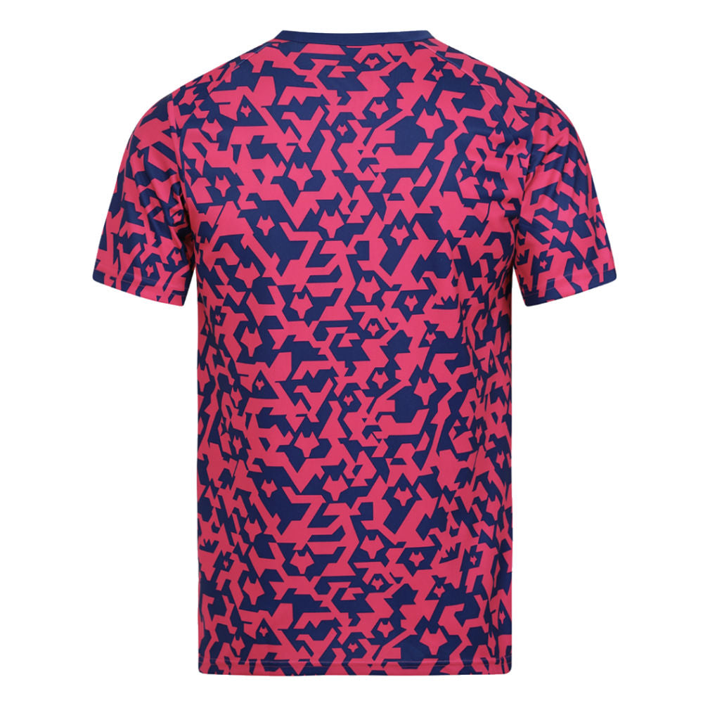 2024-2025 Wolves Pre Match T-Shirt - Blue/Pink_2