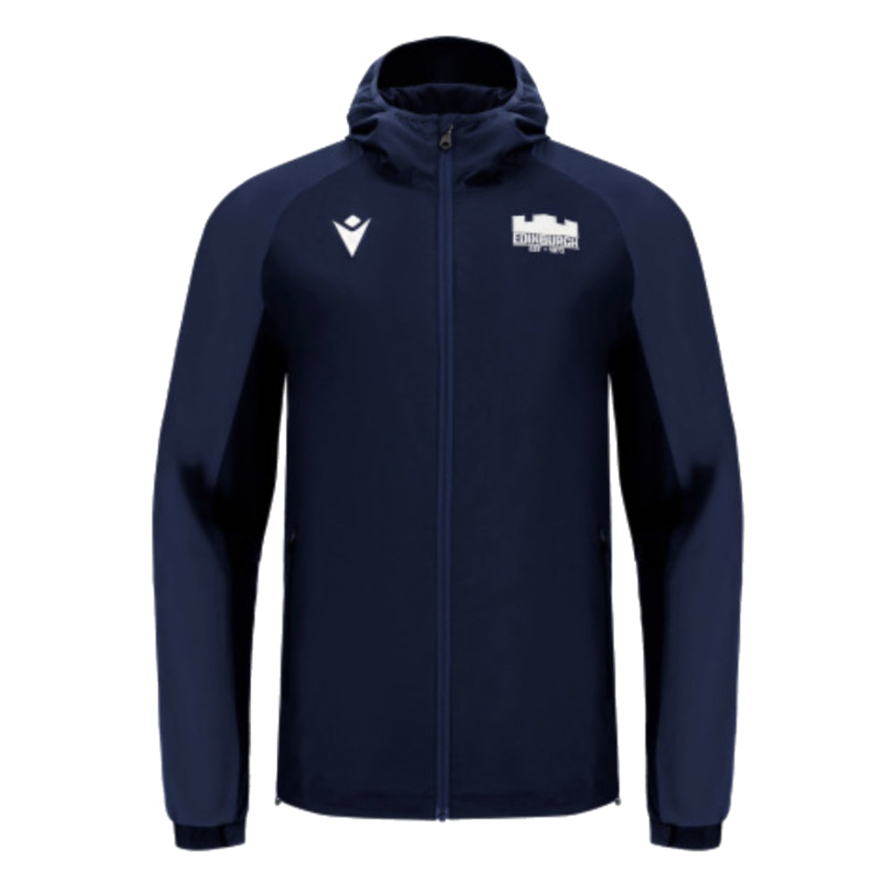 2024-2025 Edinburgh Rugby Full Zip Waterproof Jacket (Navy)_0