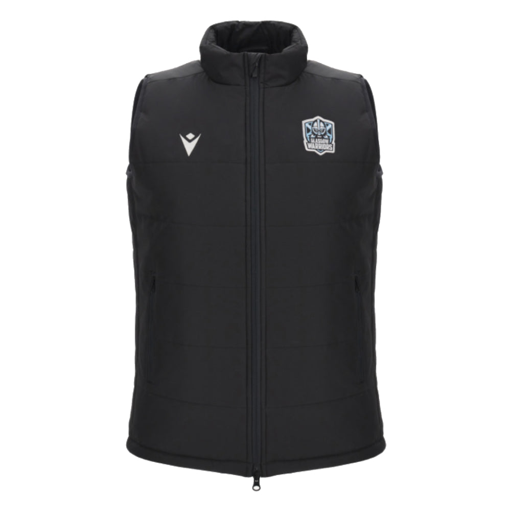 2024-2025 Glasgow Warriors Rugby Padded Gilet (Black)_0