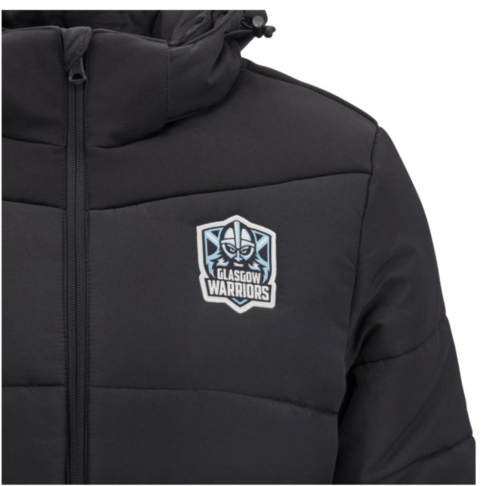 2024-2025 Glasgow Warriors Travel Long Padded Jacket (Black)_2