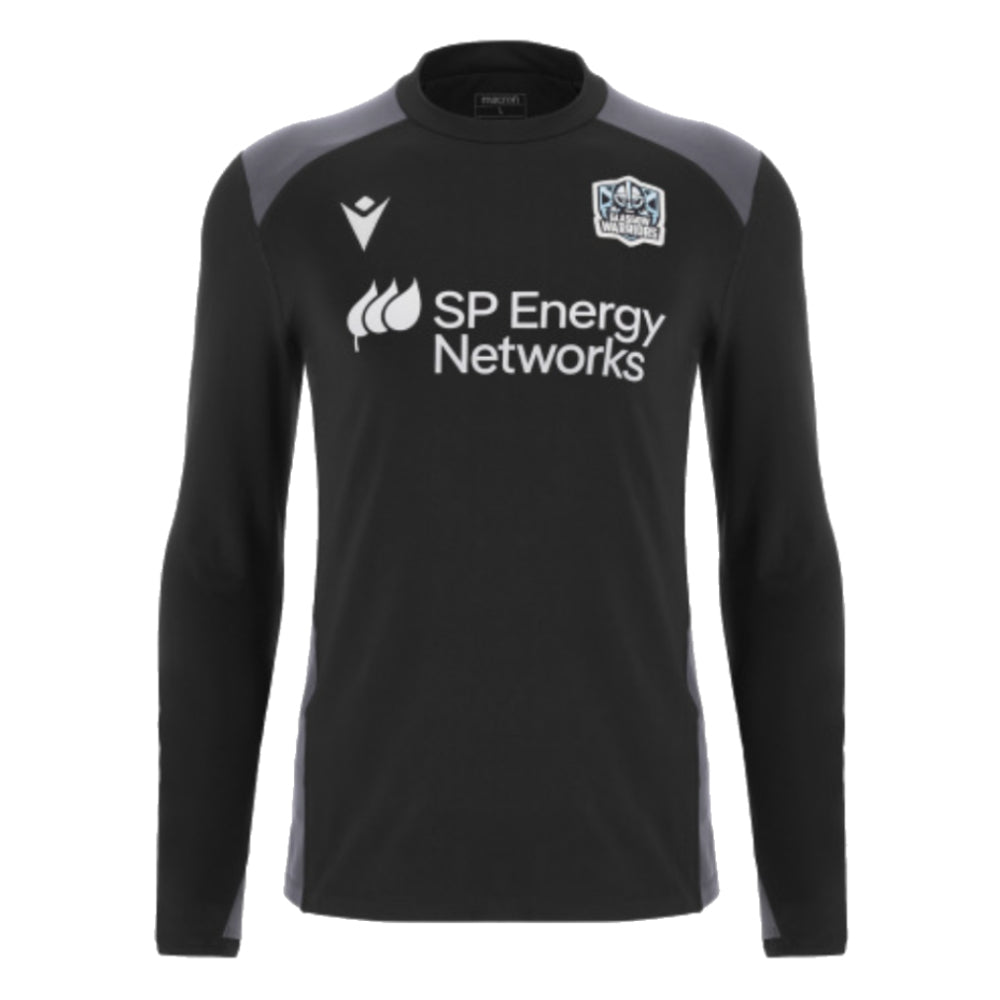 2024-2025 Glasgow Warriors Rugby Roundneck Sweat (Black)_0