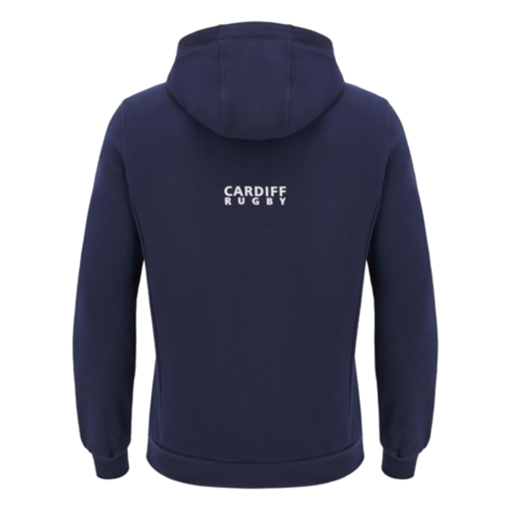 2024-2025 Cardiff Blues Rugby Travel Hoodie (Navy)_1