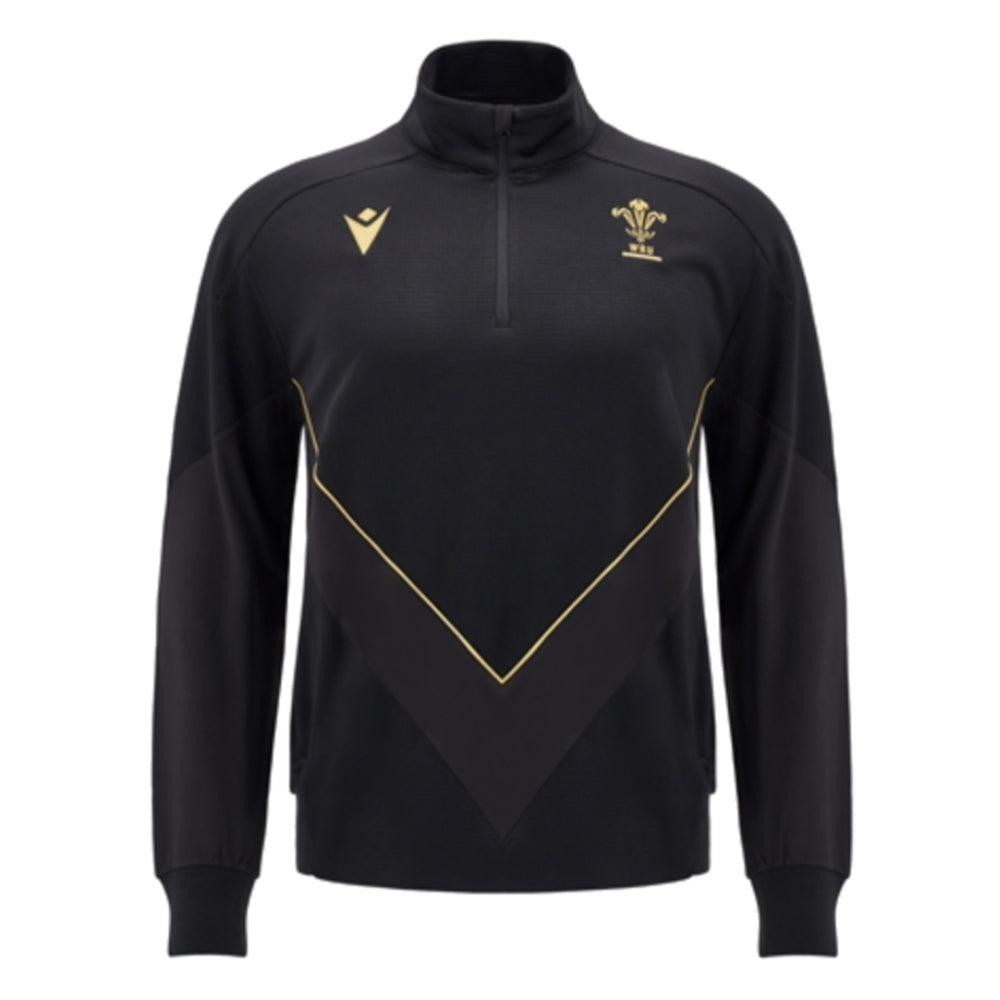 2024-2025 Wales Rugby WRU Travel 3D Fleece (Black)_0