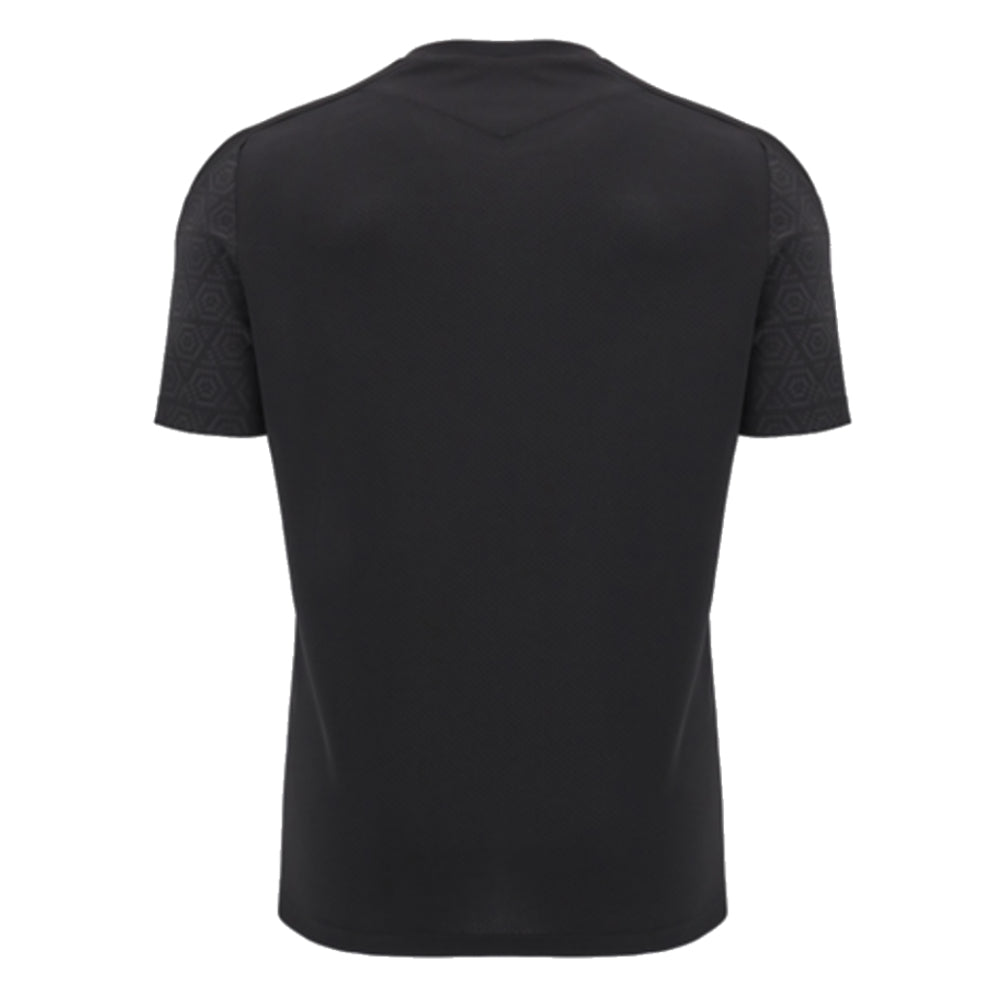 2024-2025 Wales Rugby Poly Training Shirt (Black)_1