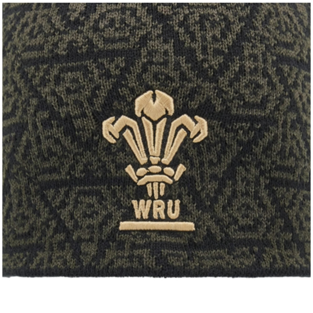 2024-2025 Wales Rugby Skull Knit Beanie (Black)_2