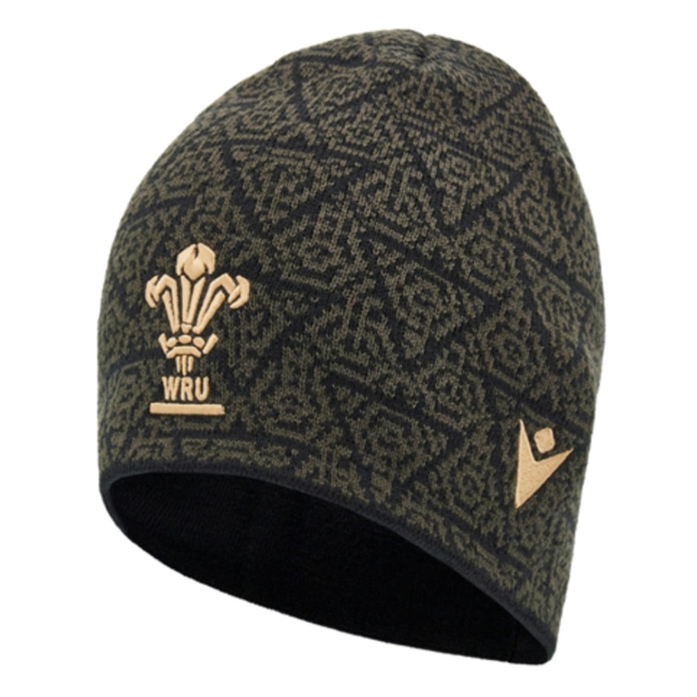 2024-2025 Wales Rugby Skull Knit Beanie (Black)_0