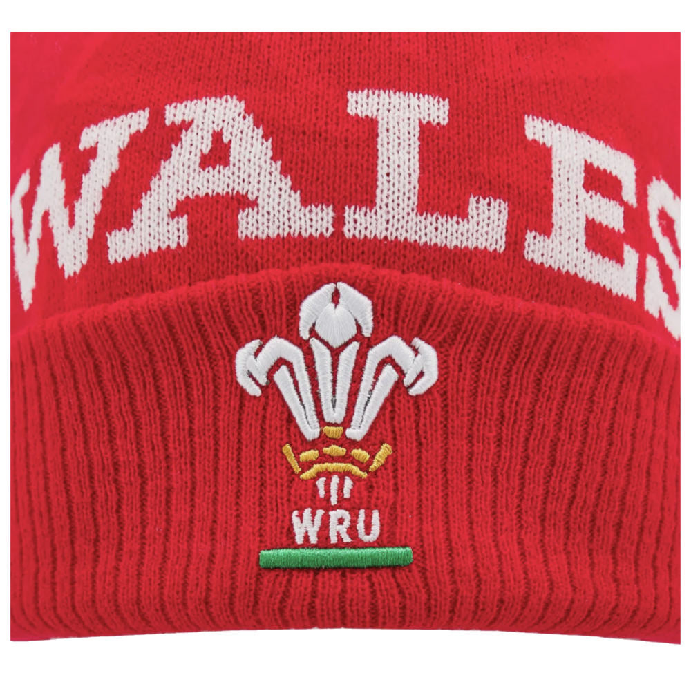 2024-2025 Wales Rugby Pom Pom Beanie (Red)_2