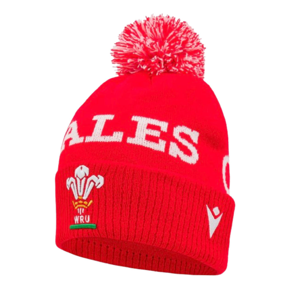 2024-2025 Wales Rugby Pom Pom Beanie (Red)_0