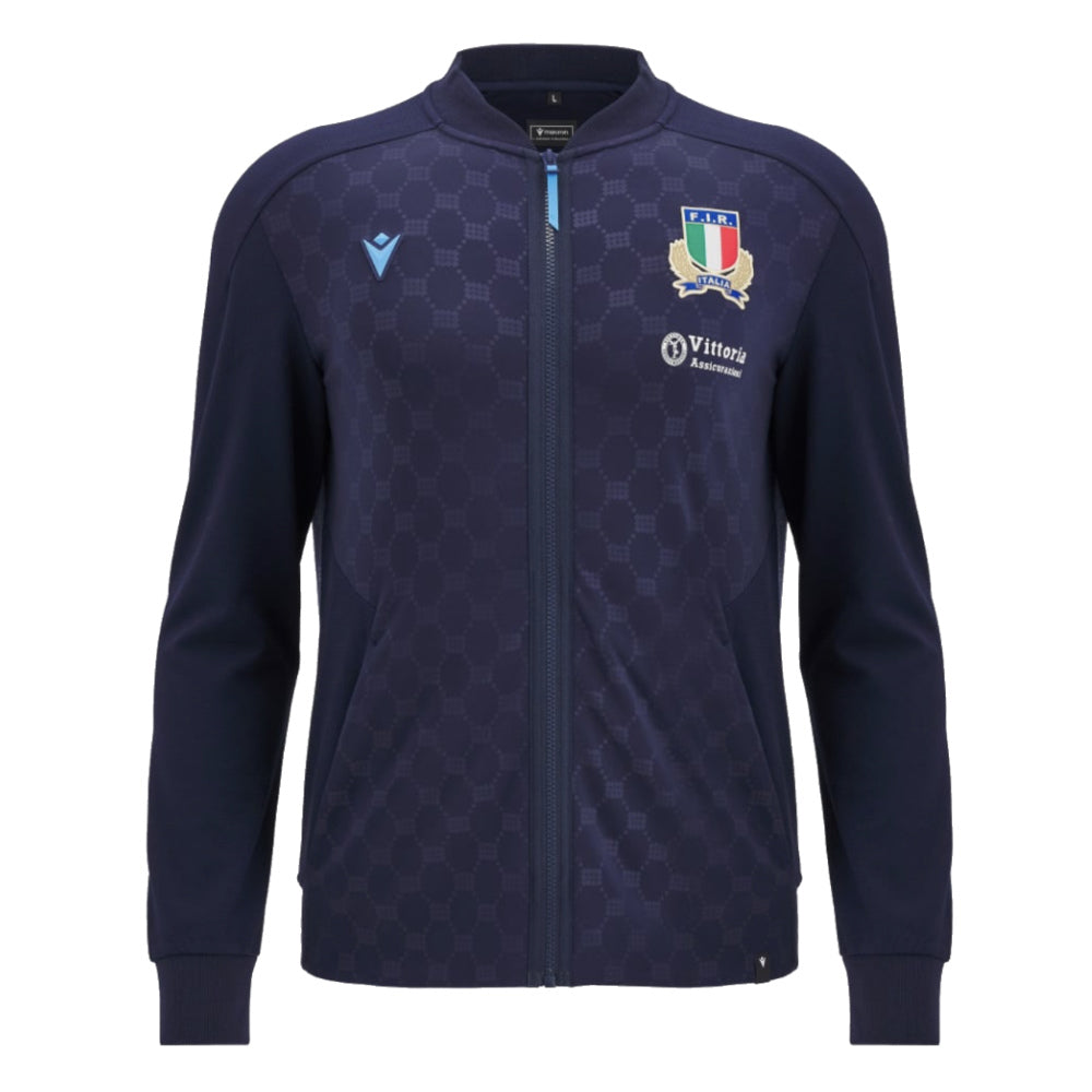 2024-2025 Italy Rugby Anthem Jacket (Navy)_0