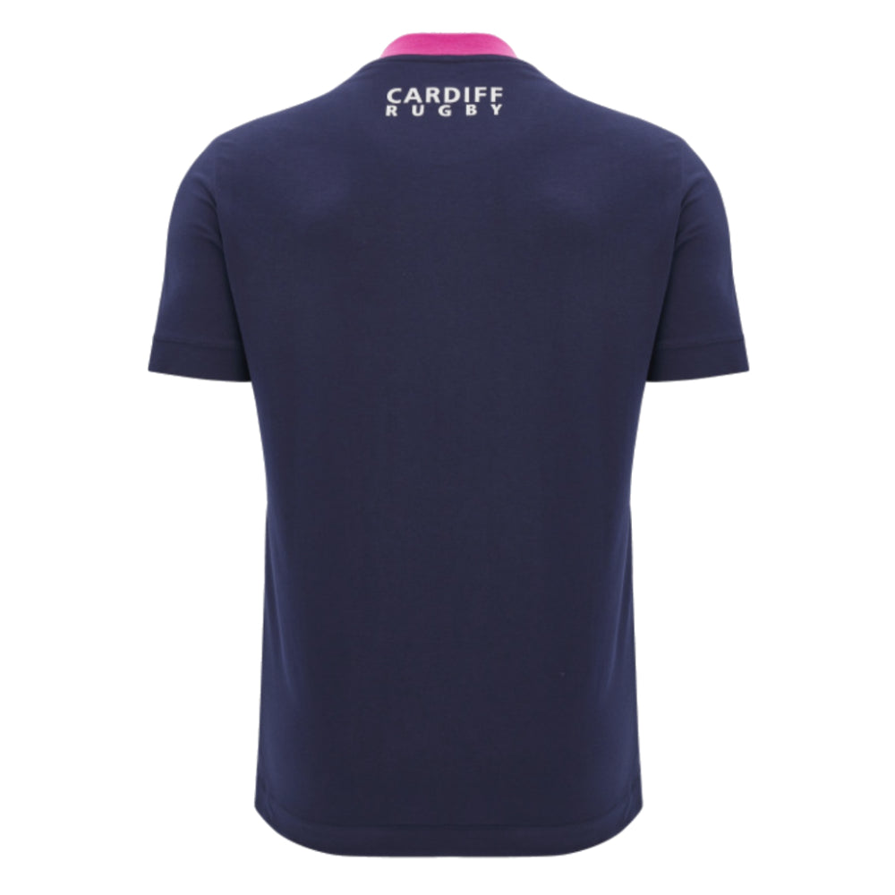 2024-2025 Cardiff Blues Rugby Ath Cotton Tee (Navy)_1