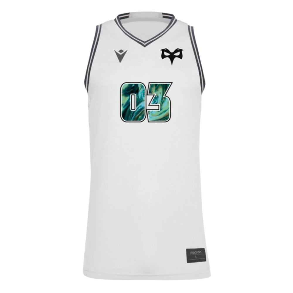 2024-2025 Ospreys Rugby Basketball Vest (White)_0