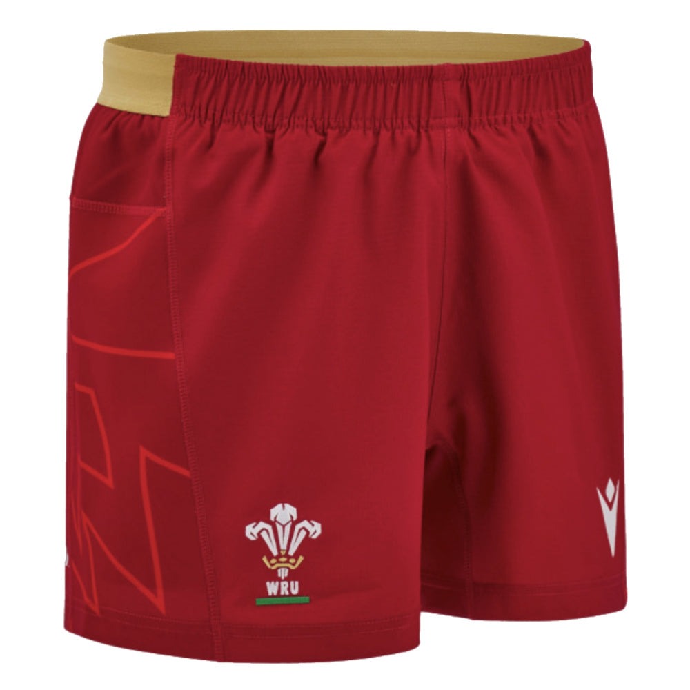 2024-2025 Wales Rugby Home Pathway Shorts (Red) - Kids_0