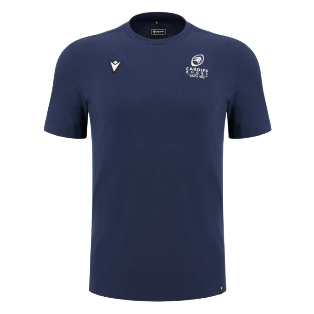 2024-2025 Cardiff Blues Rugby Cotton T-Shirt (Navy)_0