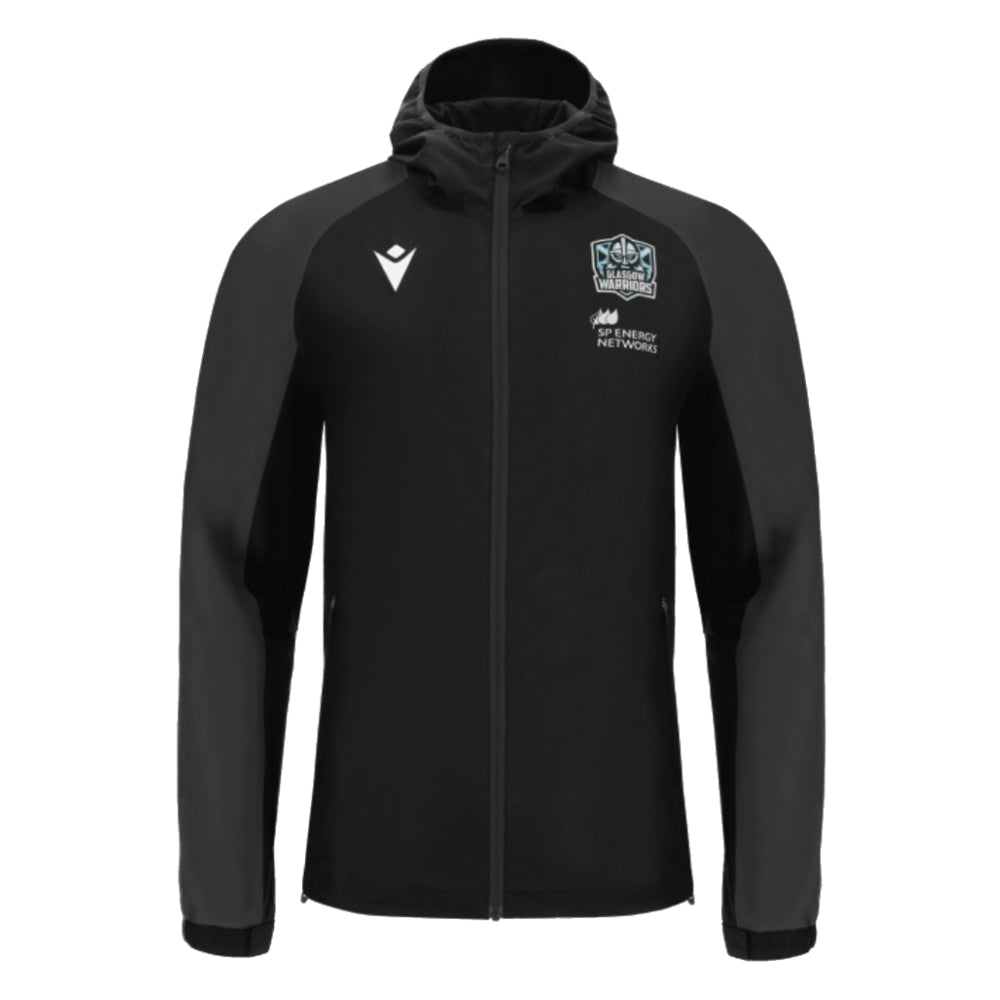 2024-2025 Glasgow Warriors Training Shower Jacket (Black)_0