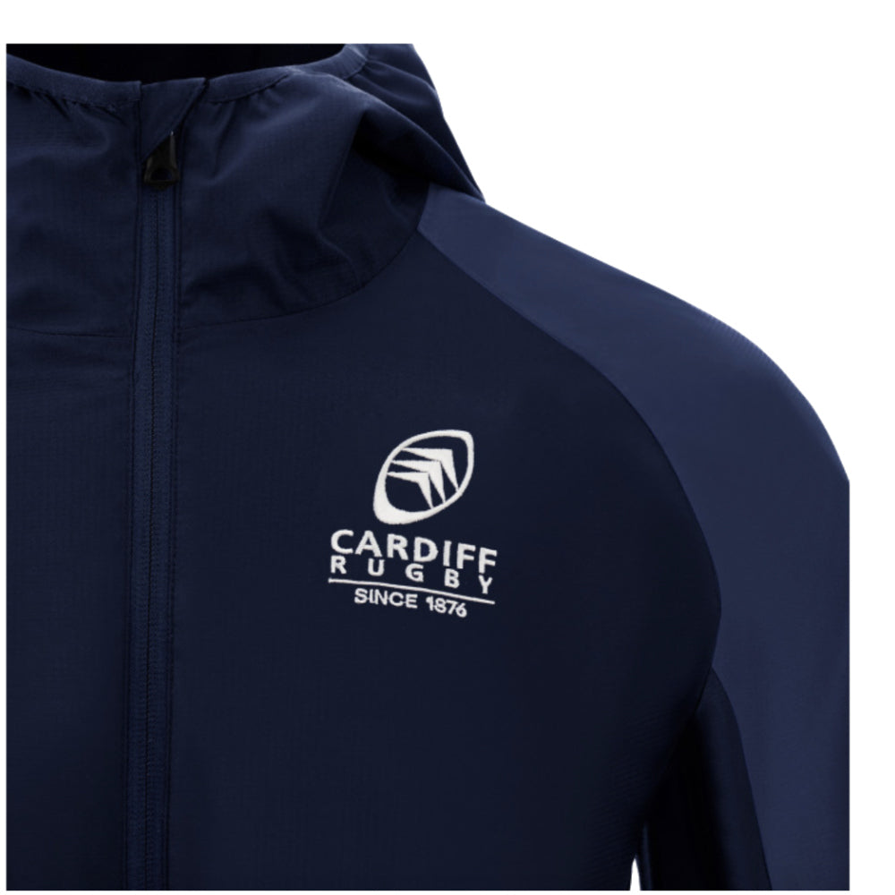 2024-2025 Cardiff Blues Rugby Full Zip Waterproof Jacket (Navy)_2