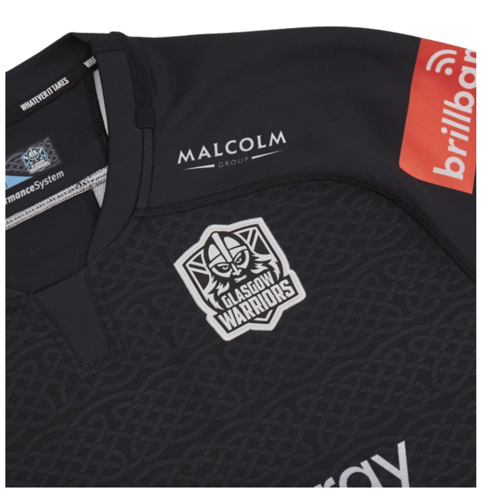 2024-2025 Glasgow Warriors Rugby Home Pro Body Fit Shirt_2