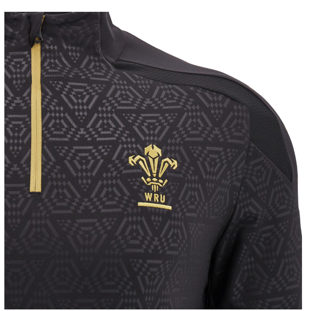 2024-2025 Wales WRU Rugby Anthem Jacket (Black) - Kids_2