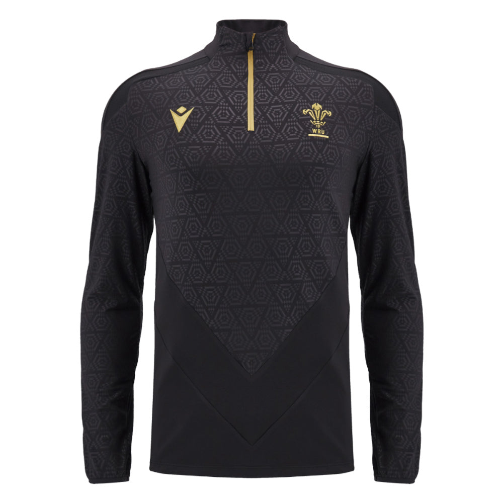 2024-2025 Wales WRU Rugby Anthem Jacket (Black) - Kids_0