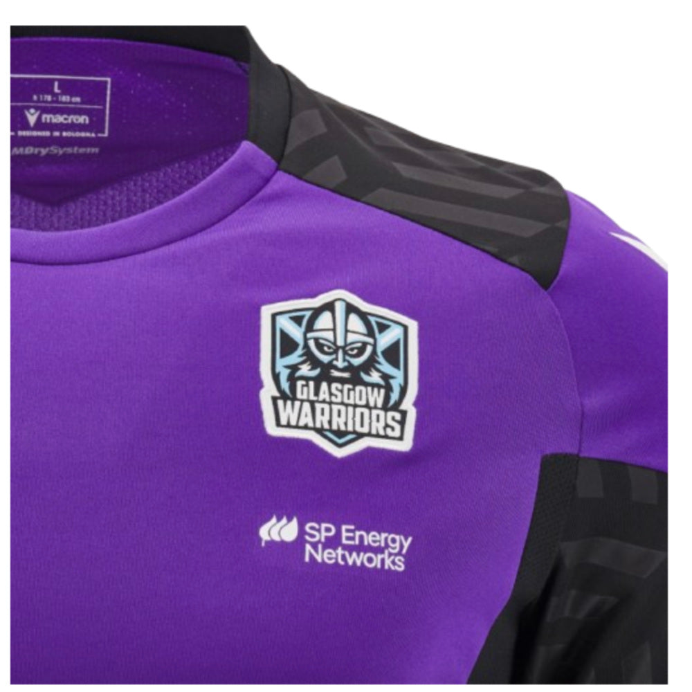 2024-2025 Glasgow Warriors Rugby Training Shirt (Purple)_2