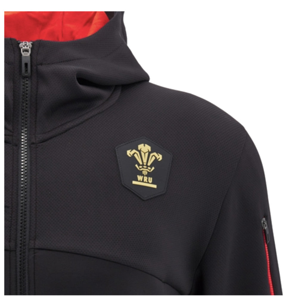 2024-2025 Wales WRU Rugby Ath Full Zip Hoody (Black)_2