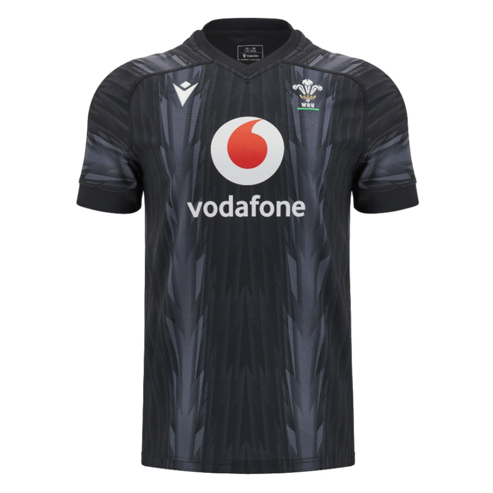 2024-2025 Wales WRU Rugby Training Jersey (Black)_0