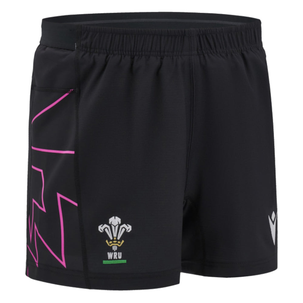 2024-2025 Wales WRU Away Rugby Pathway Shorts (Black)_0