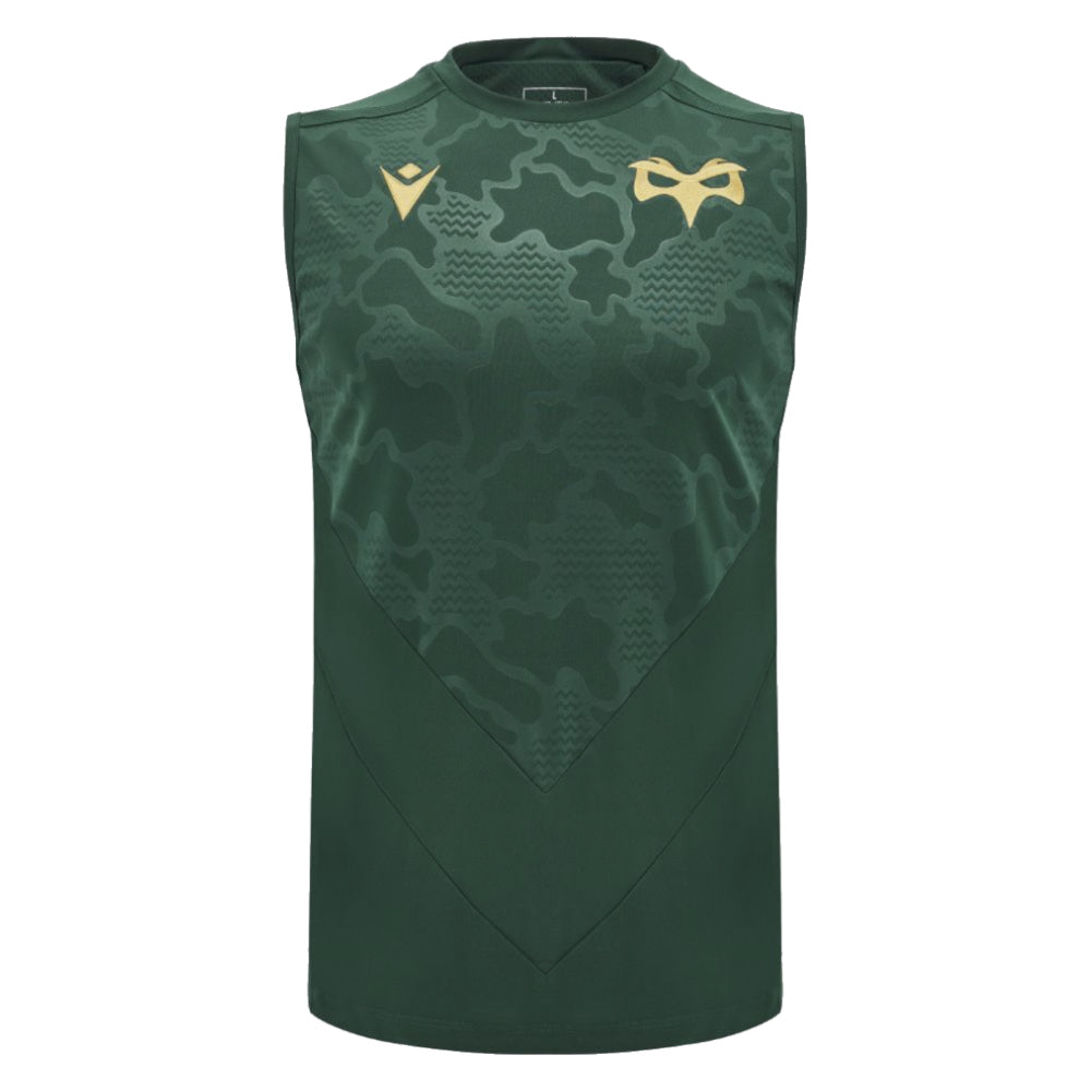 2024-2025 Ospreys Rugby Sleveeless Training Shirt (Green)_0