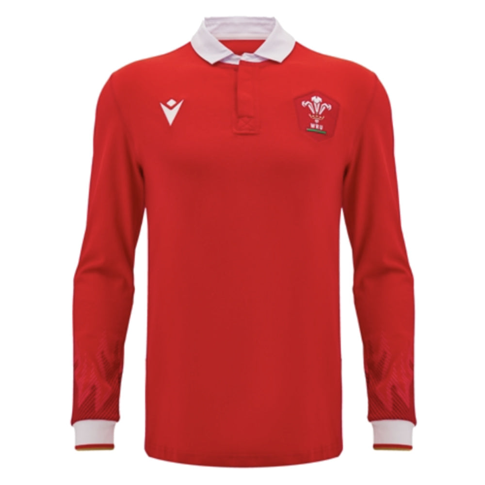 2024-2025 Wales WRU Home LS Cotton Rugby Shirt_0