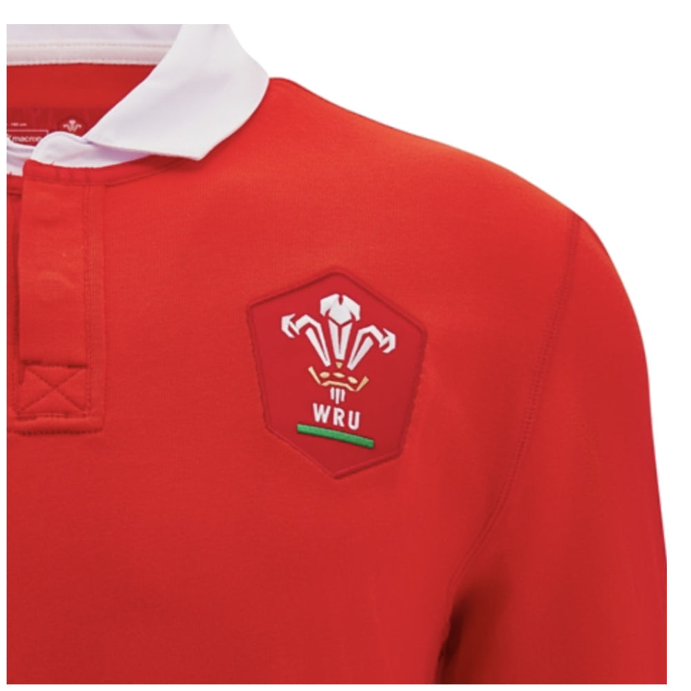 2024-2025 Wales WRU Home Cotton Rugby Shirt (Kids)_1