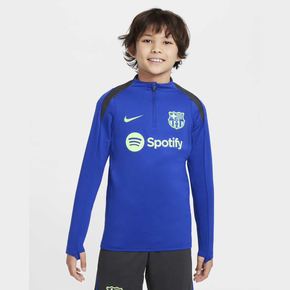 2024-2025 Barcelona Third Dri-FIT Drill Top (Blue) - Kids_0