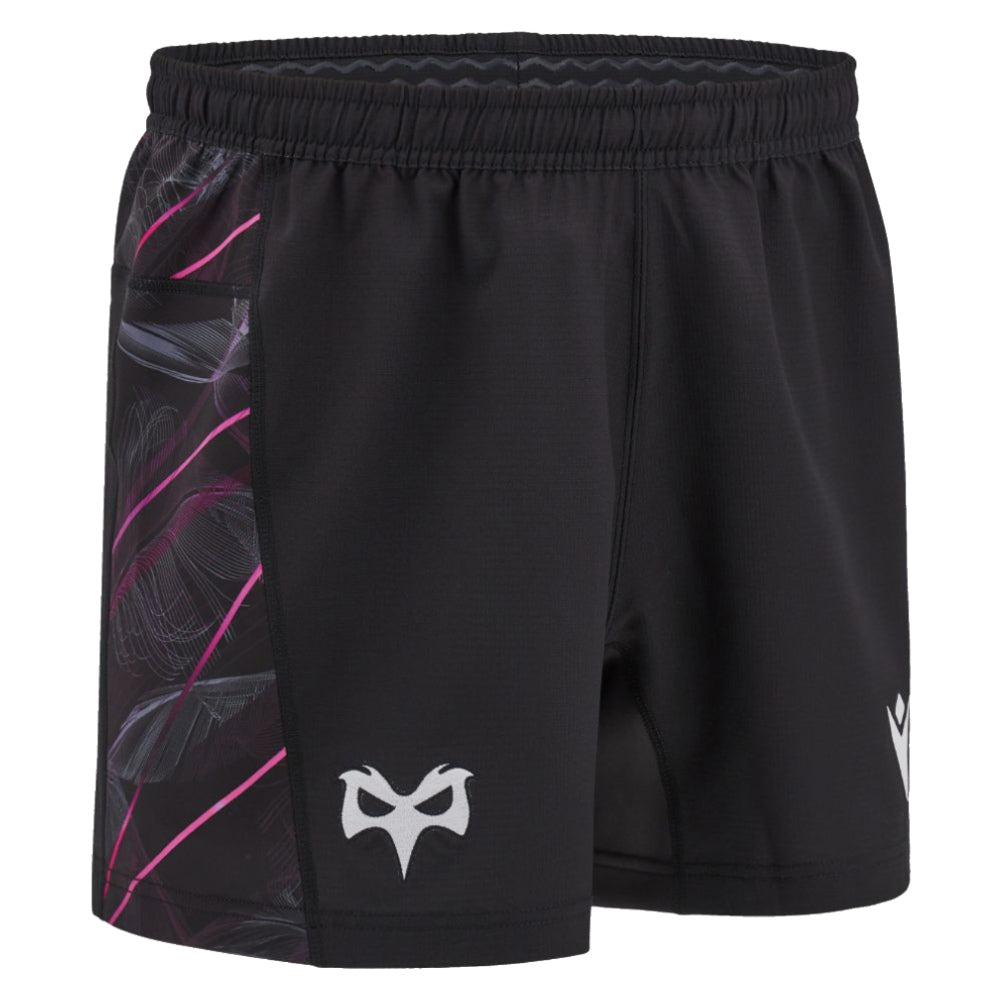 2024-2025 Ospreys Rugby Home Shorts (Black) - Kids_0