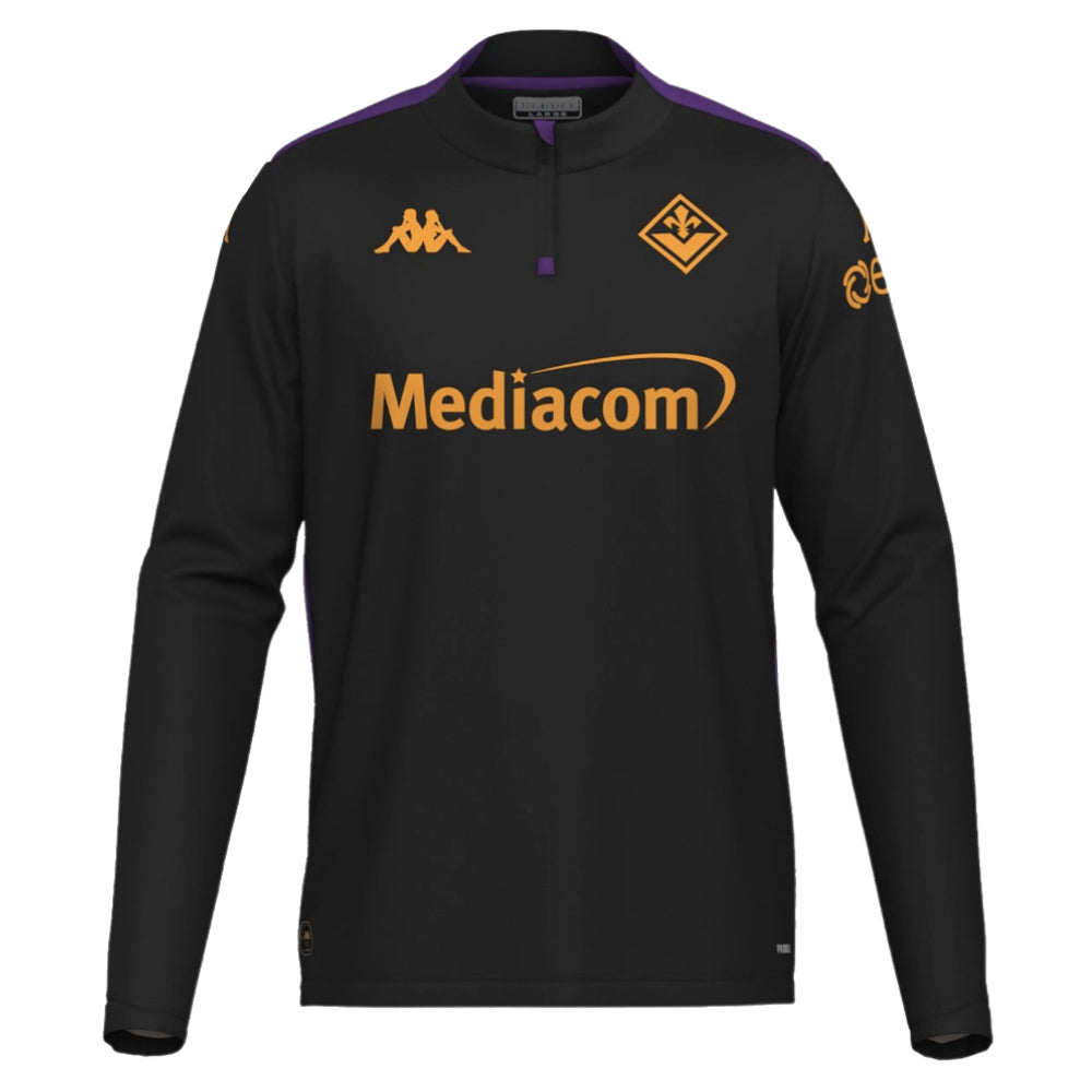 2024-2025 Fiorentina 1/4 Zip Training Top (Black)_0