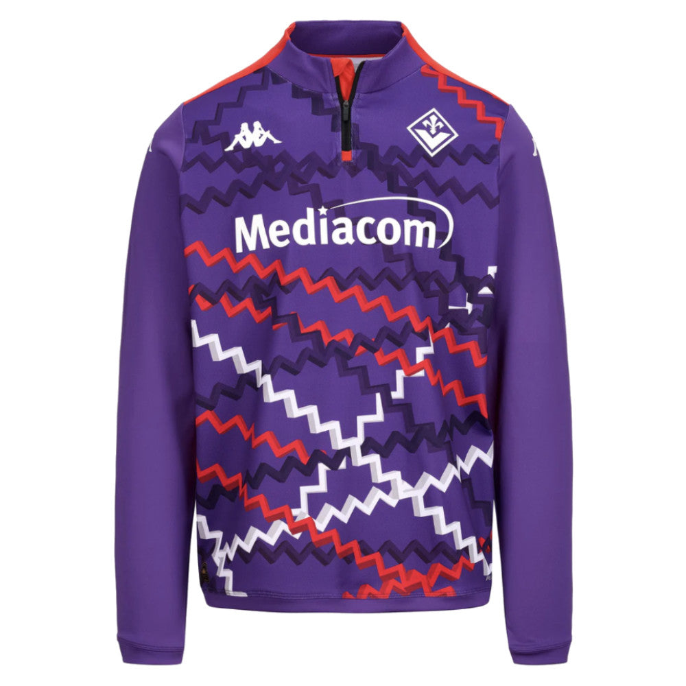 2024-2025 Fiorentina Training Sweat 1/4 Zip (Purple)_0