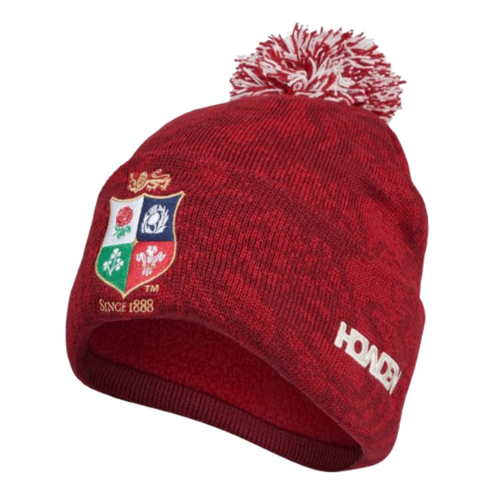 2024-2025 British & Irish Lions Fleece Lined Bobble Hat (Red)_0