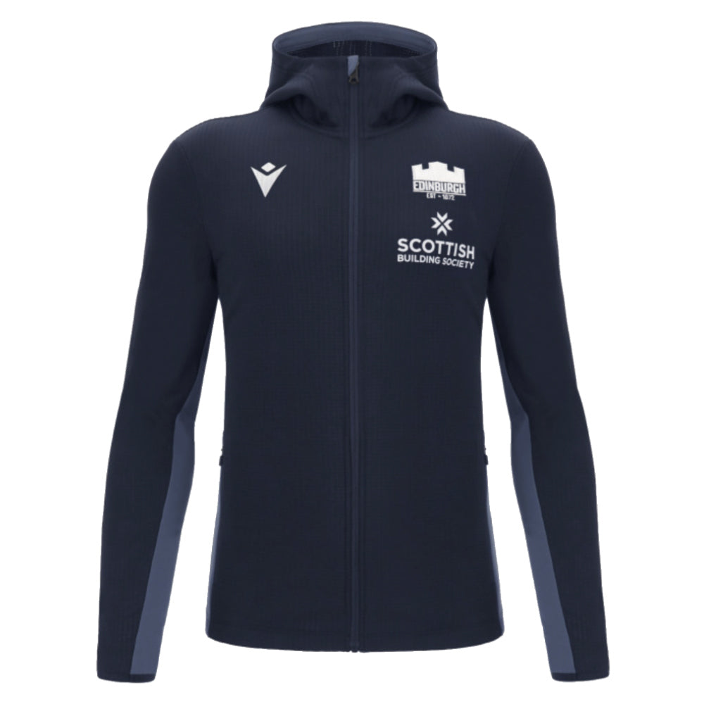 2024-2025 Edinburgh Rugby Travel Zipped Hoody (Navy)_0