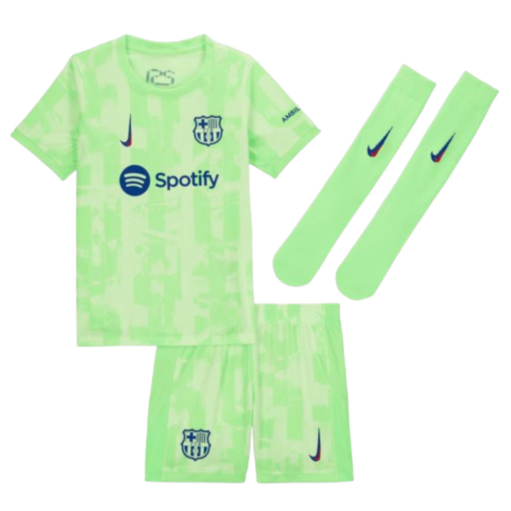 2024-2025 Barcelona Little Boys Third Mini Kit_0