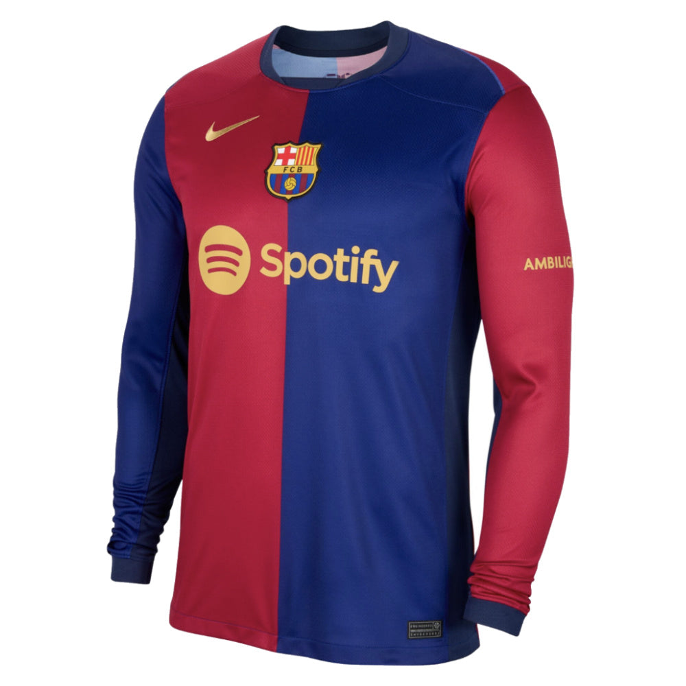 2024-2025 Barcelona Long Sleeve Home Shirt_0