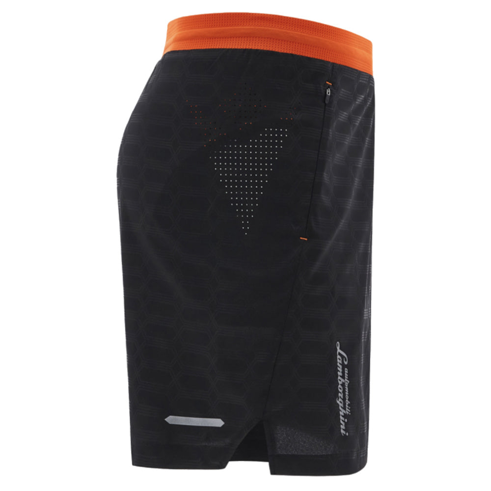 2025 Lamborghini Shorts Black/Orange_3