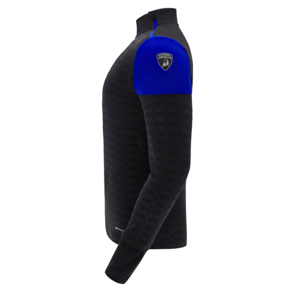 2025 Lamborghini Full Zip Sweater Black/Blue/Orange_3