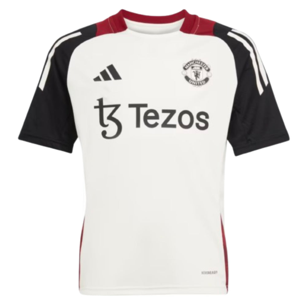 2024-2025 Man Utd Training Jersey (Off White) - Kids_0