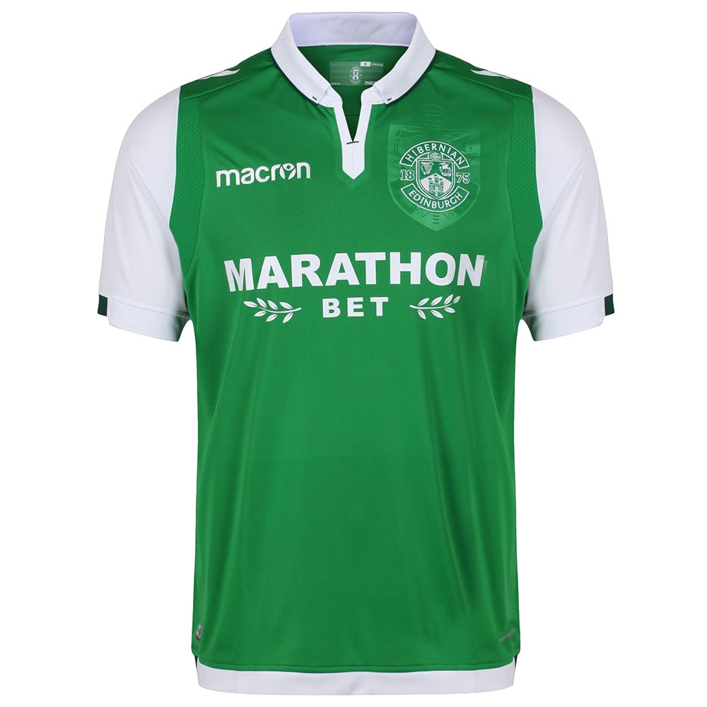 Hibernian 2017-18 Home Shirt (Excellent)_0