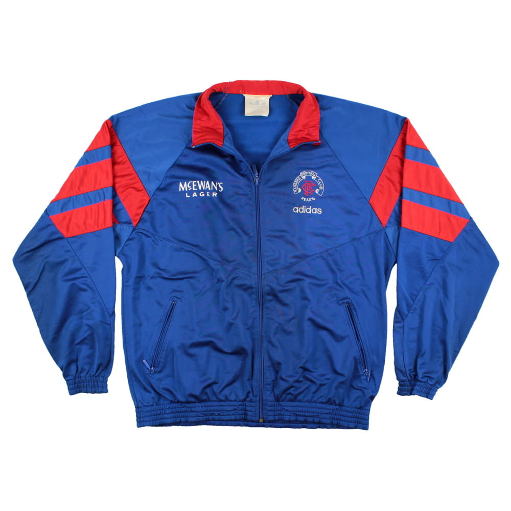 Rangers 1992-94 Long Sleeve Adidas Tracksuit Top (L) (Very Good)_0
