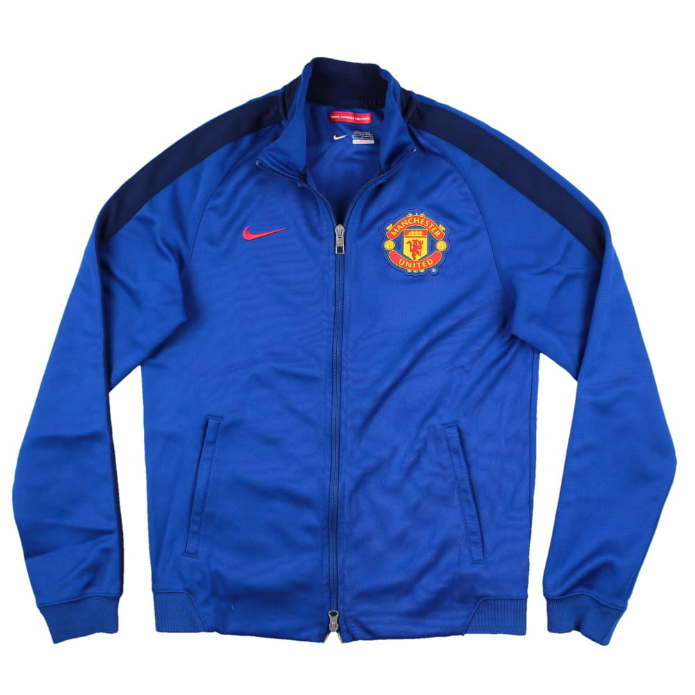 Manchester United 2013-14 Nike Long Sleeve Tracksuit Top (S) (Mint)_0