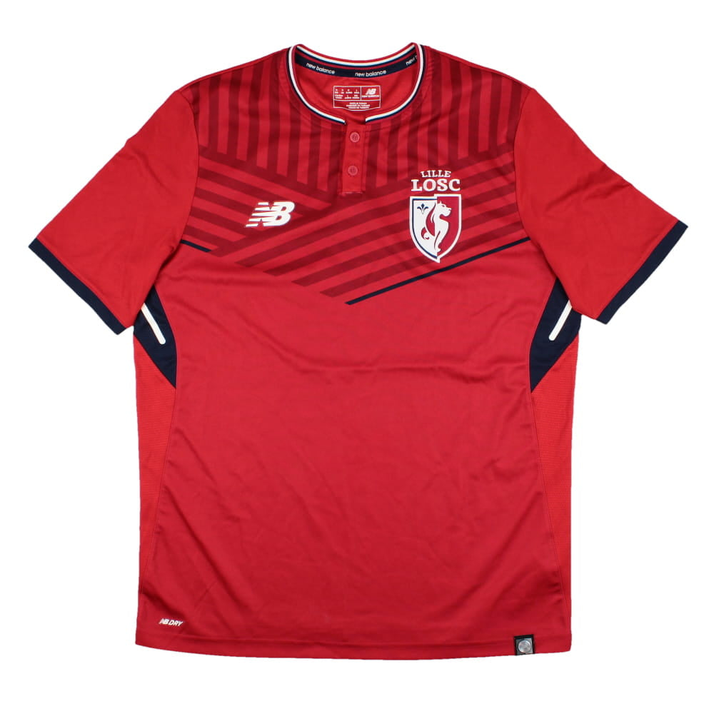 Lille 2017-18 Home Shirt (Sponsorless) (M) (Excellent)_0