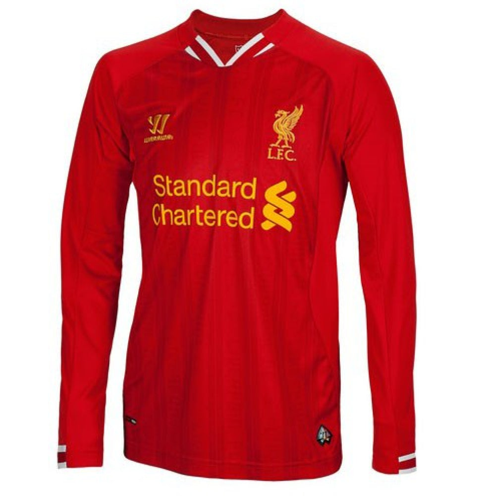 Liverpool 2013-14 Home Long Sleeve Shirt (XL) (Excellent)_0