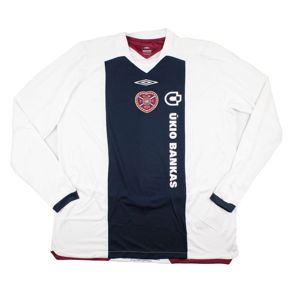 Hearts 2008-09 Long Sleeve Away Shirt (XXL) (Mint)_0