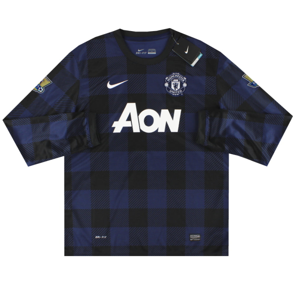 Manchester United 2013-14 Away Long Sleeve Shirt (2XL) (Very Good)_0