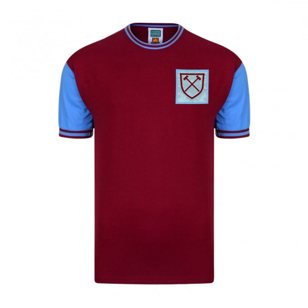 Score Draw West Ham 1966 Home Football Shirt_0