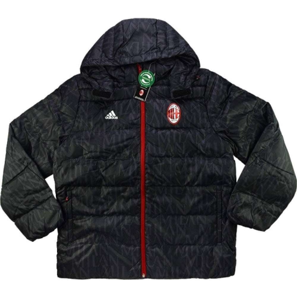 2016-17 AC Milan Adidas Padded Down Jacket (Black)_0